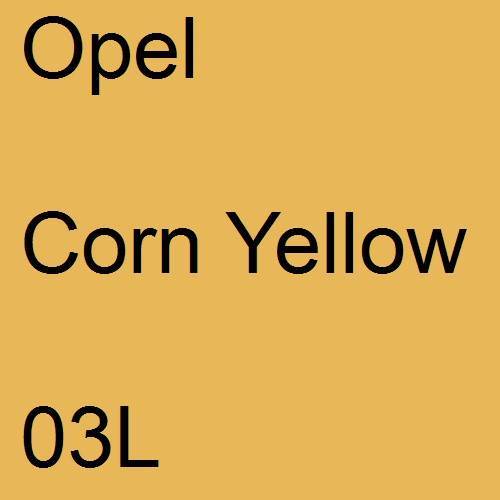 Opel, Corn Yellow, 03L.